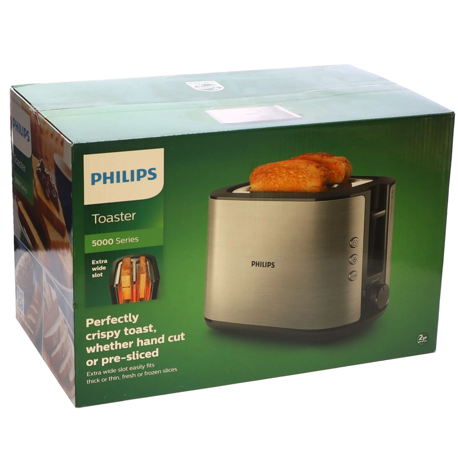 Philips Broodrooster HD2650/90 Viva RVS/zwart 5 Philips Broodrooster HD2650/90 Viva RVS/zwart - Afbeelding 5