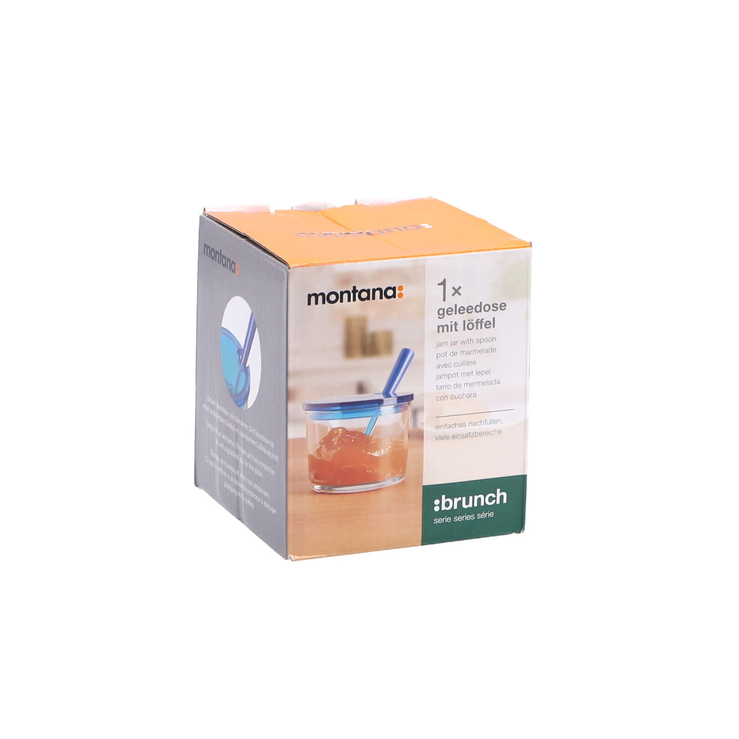 Montana Jampot Met Lepel Blauw 4 Montana Jampot Met Lepel Blauw - Afbeelding 4