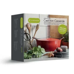 Cuisinox Gietijzeren Braadpan Ø29 Ovaal Volcan Rood Geëmailleerd -Huis Keuken 101 3279 3 1