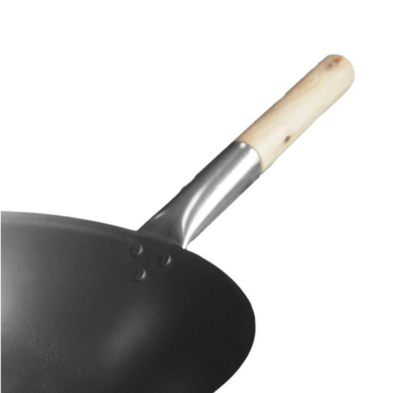 Kitchen Basics Wokpan Ø40 Cm Met Houtensteel 2 Kitchen Basics Wokpan Ø40 Cm Met Houtensteel - Afbeelding 2