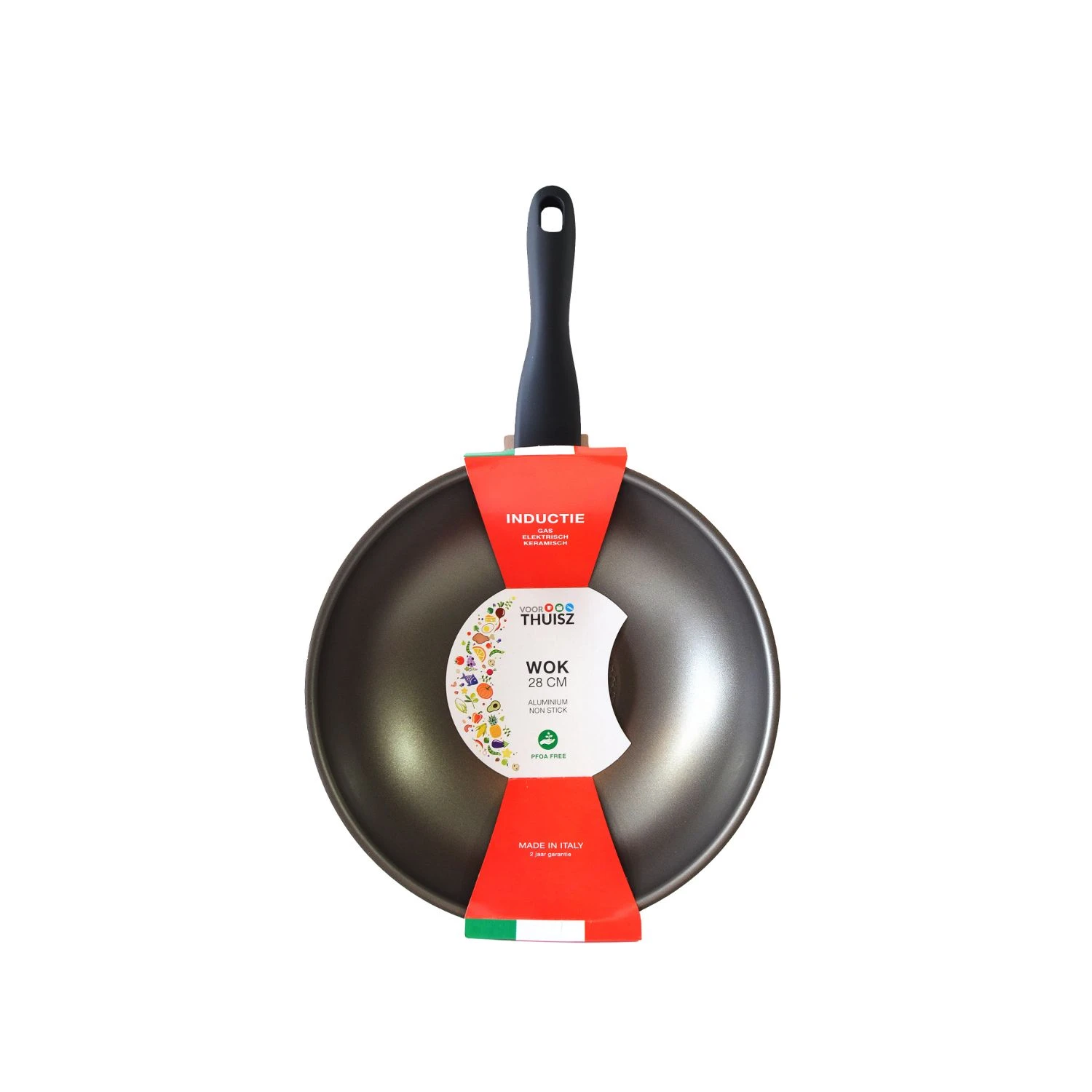 Thuisz Como Wok Ø28 Cm Inductie (voor Alle Warmtebronnen) 1 Thuisz Como Wok Ø28 Cm Inductie (voor Alle Warmtebronnen)