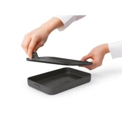 Brabantia Make & Take Lunchbox Plat Donkergrijs -Huis Keuken 102 2704 4 1