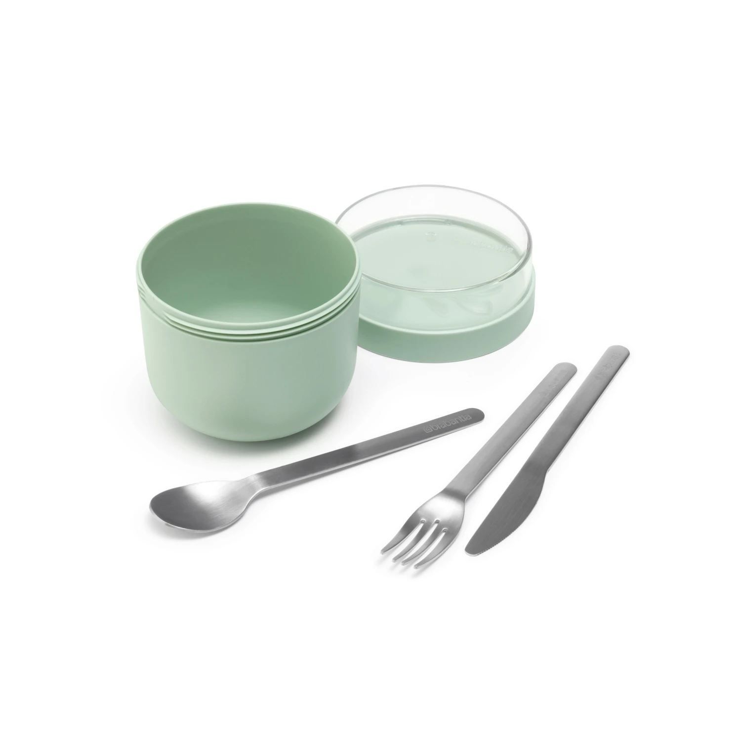 Brabantia Make En Take Yoghurtbeker 0,5 L Jade Green 1 Brabantia Make En Take Yoghurtbeker 0,5 L Jade Green