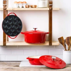 BK Bourgogne Braadpan Ø28 Cm Chili Red -Huis Keuken 102 4571 3 1 1