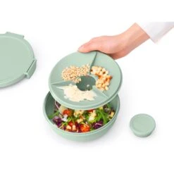 Brabantia Make En Take Salade Lunchkom 1,3 Liter Jade Groen -Huis Keuken 102 6382 4 1