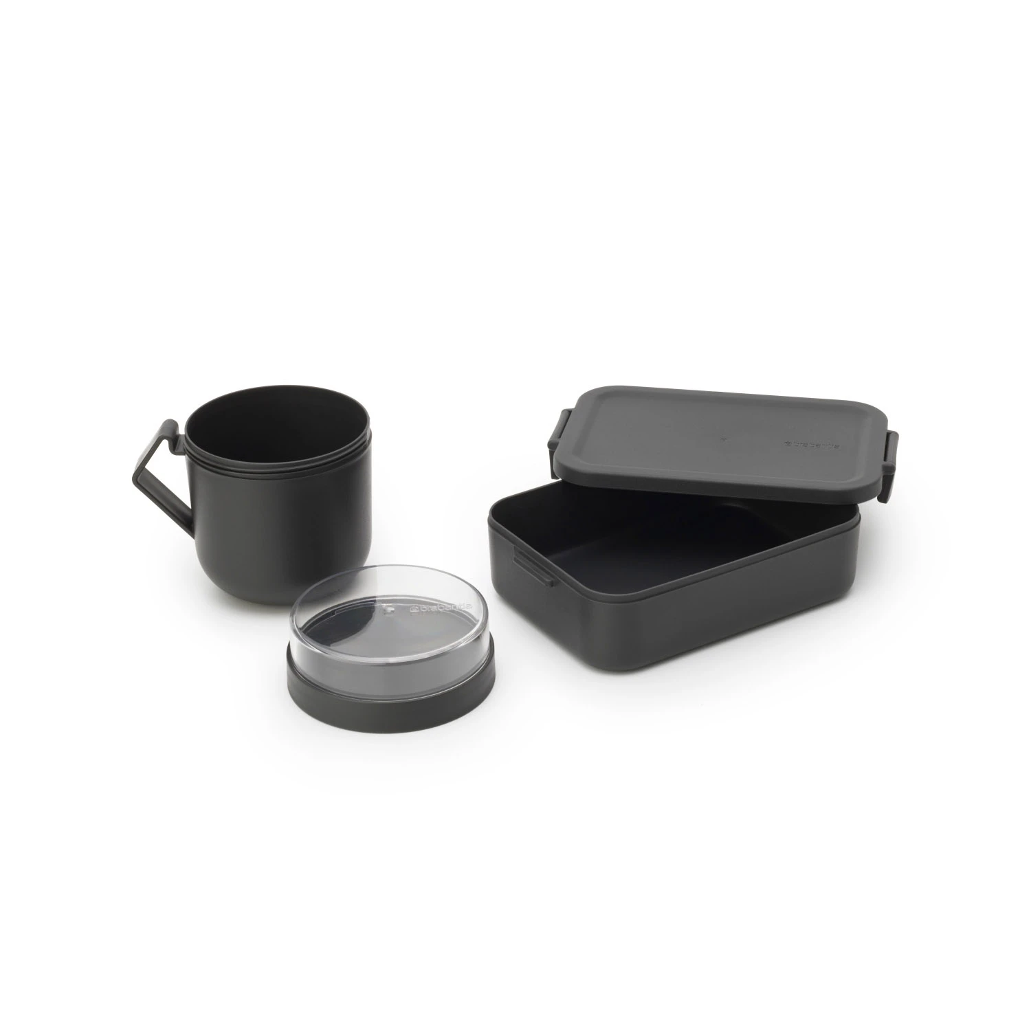 Brabantia Make En Take Lunchset 2 Delig Dark Grey 2 Brabantia Make En Take Lunchset 2 Delig Dark Grey - Afbeelding 2