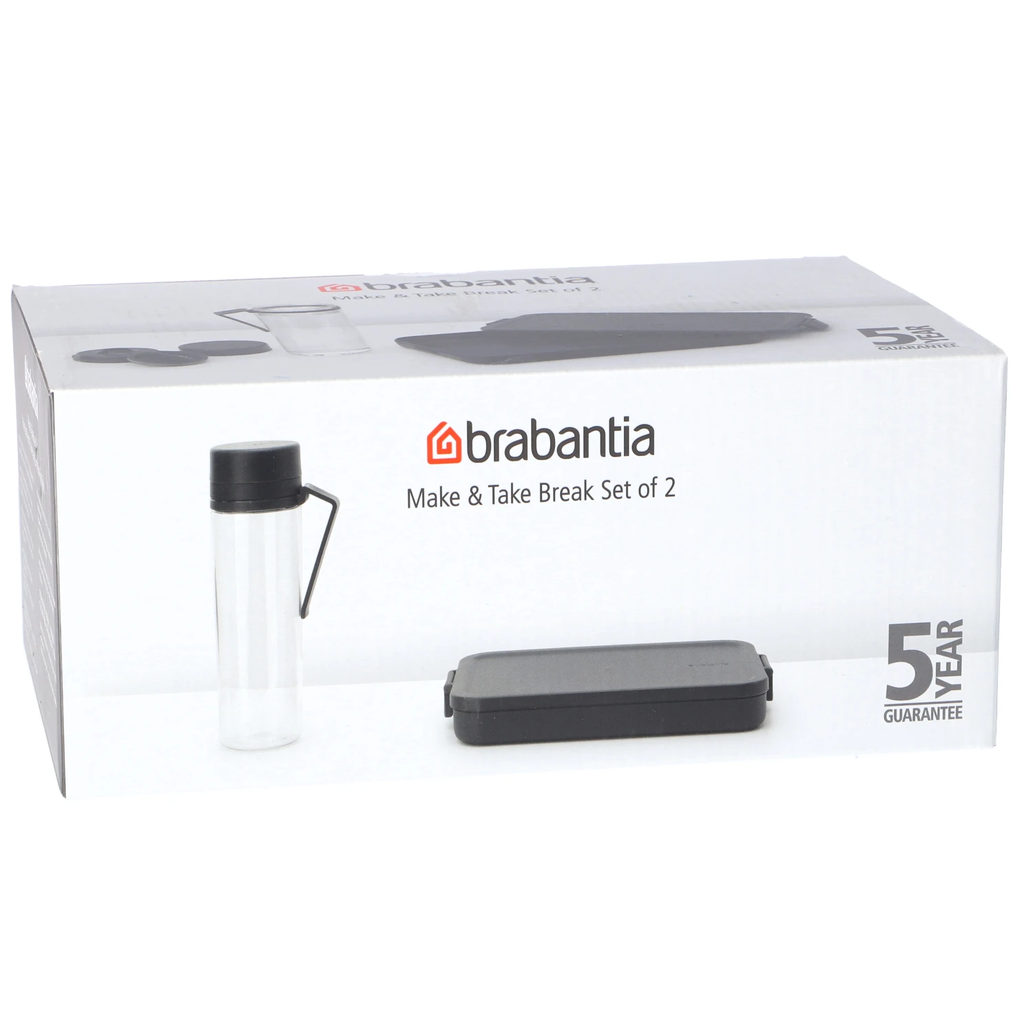 Brabantia Make En Take Breakset 2 Delig Dark Grey 1 Brabantia Make En Take Breakset 2 Delig Dark Grey