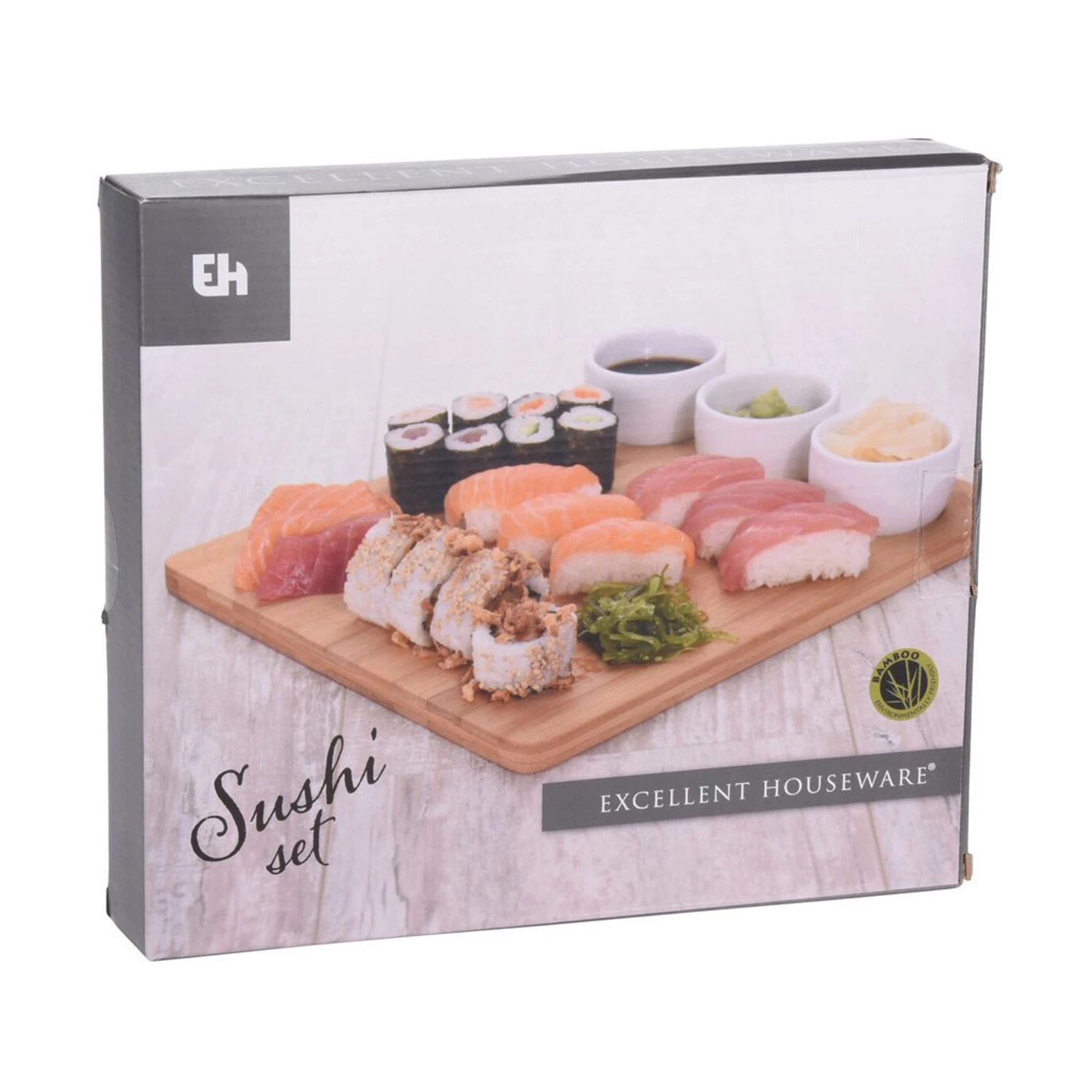 Sushiset Bamboe Porselein 4-delig 1 Sushiset Bamboe Porselein 4-delig