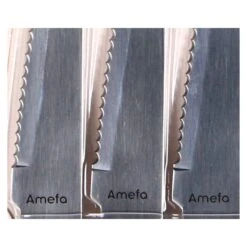 Amefa Pizza Steakmessen 6 Stuks Zwart -Huis Keuken 172ffa73600884143424625bfbd49436