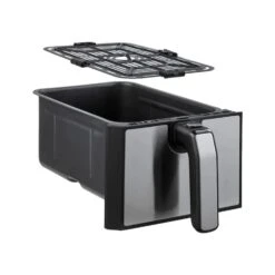 Inventum Hetelucht Friteuse Dubbel 2x 4 L Rvs/ Zwart 1700W -Huis Keuken 210 4299 4 1