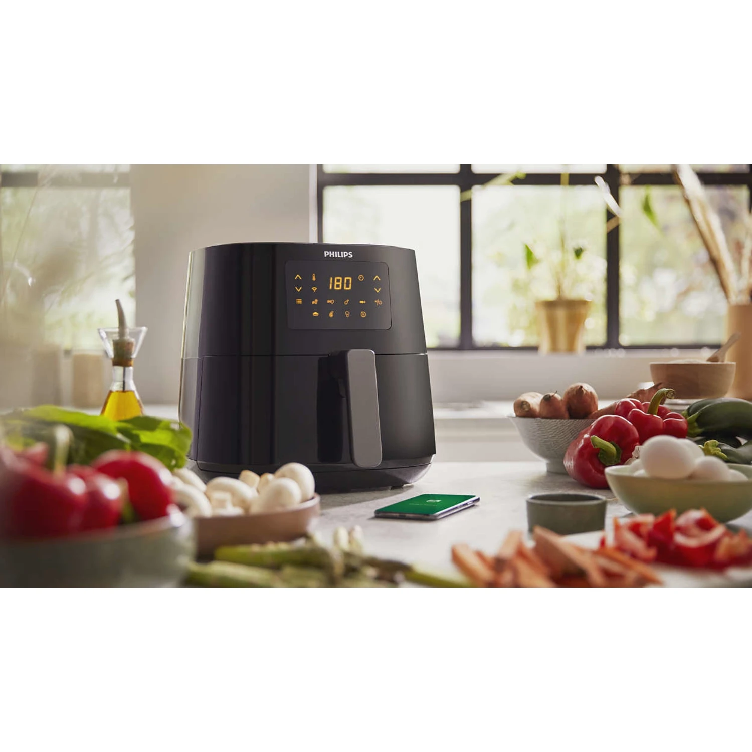 Philips Essential Connected Airfryer XL HD9280/70 4 Philips Essential Connected Airfryer XL HD9280/70 - Afbeelding 4