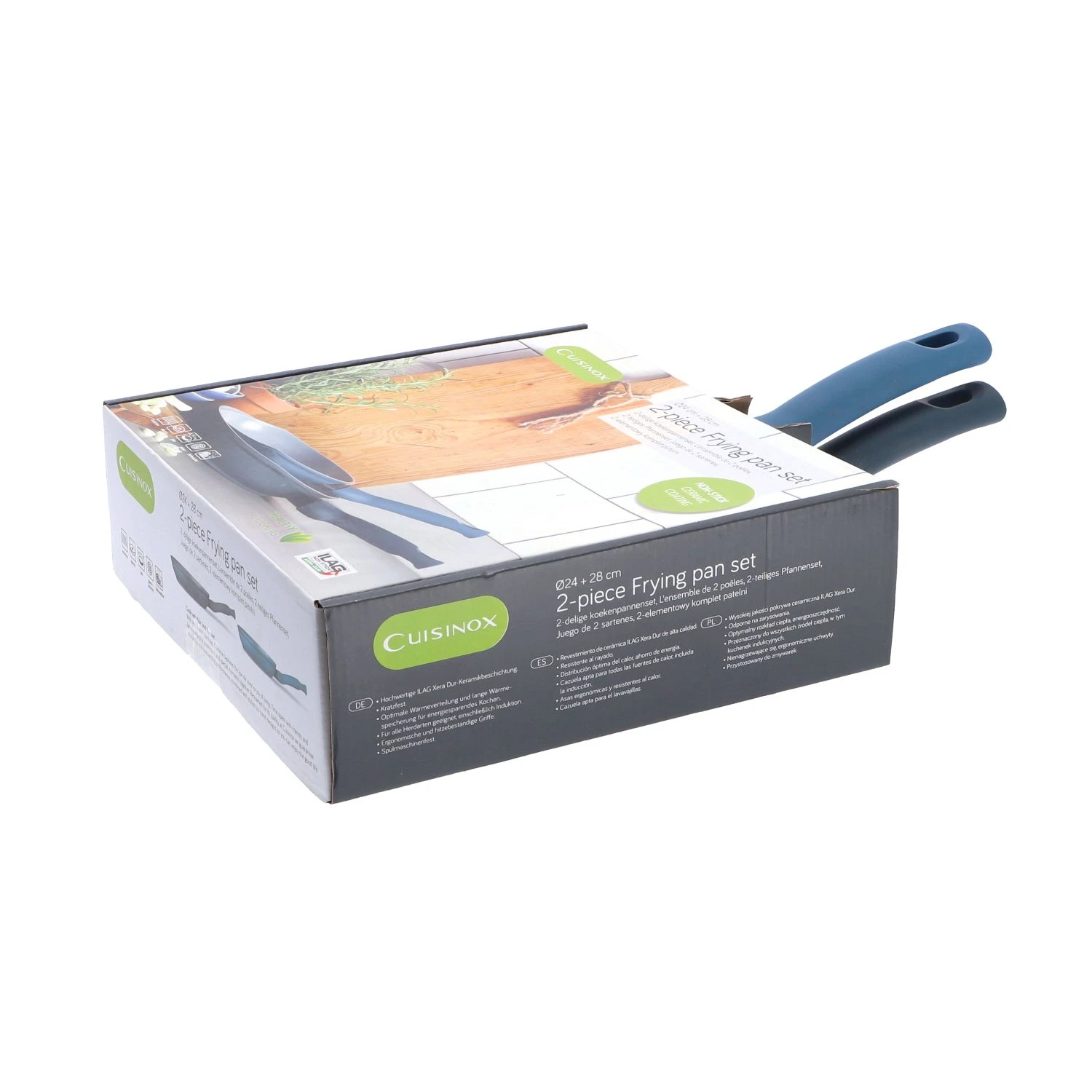 Cuisinox Koekenpannen Set 2 Delig Denim Blues 3 Cuisinox Koekenpannen Set 2 Delig Denim Blues - Afbeelding 3