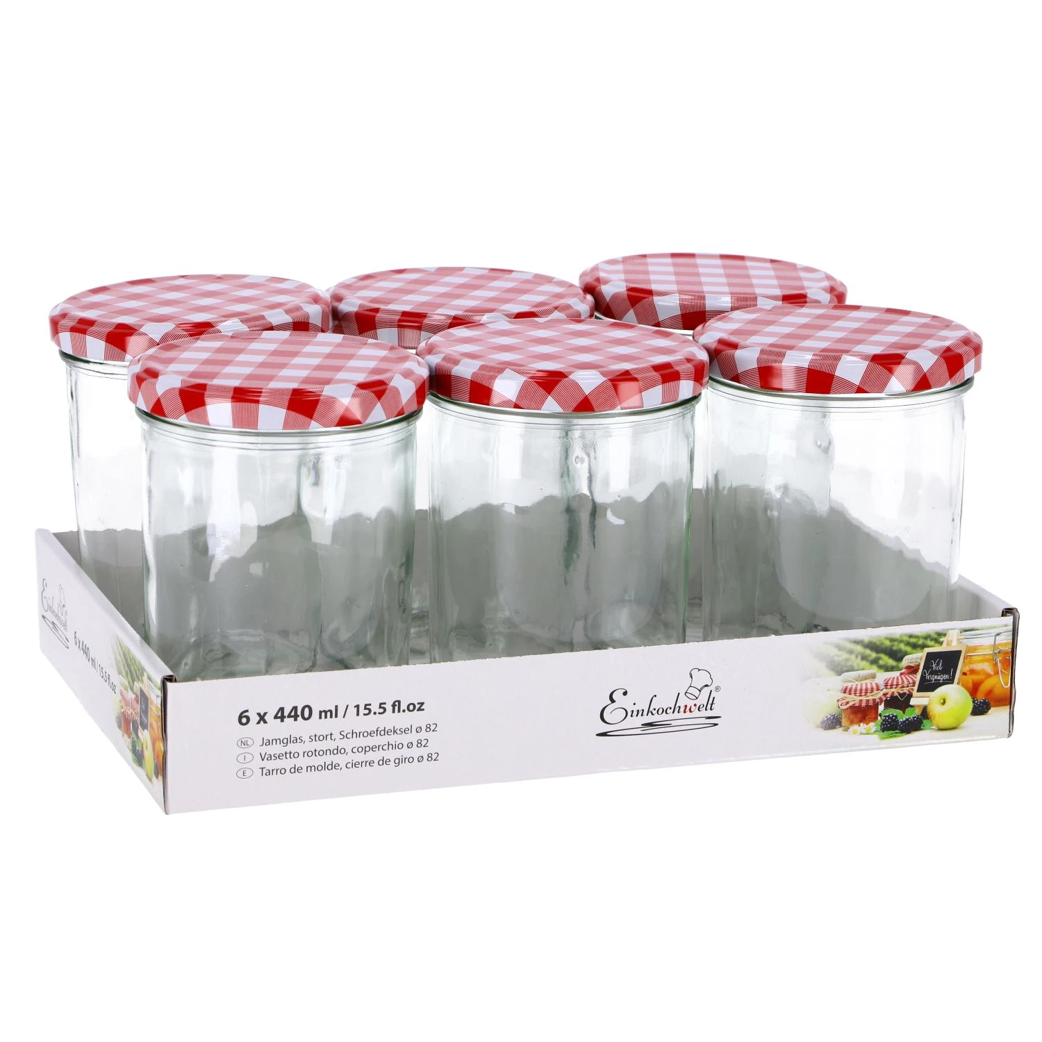 Weck Potjes 6 Stuks 44 Cl 3 Weck Potjes 6 Stuks 44 Cl - Afbeelding 3