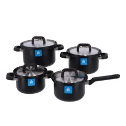 BK Flow Cool Black RVS Pannenset 4-delig